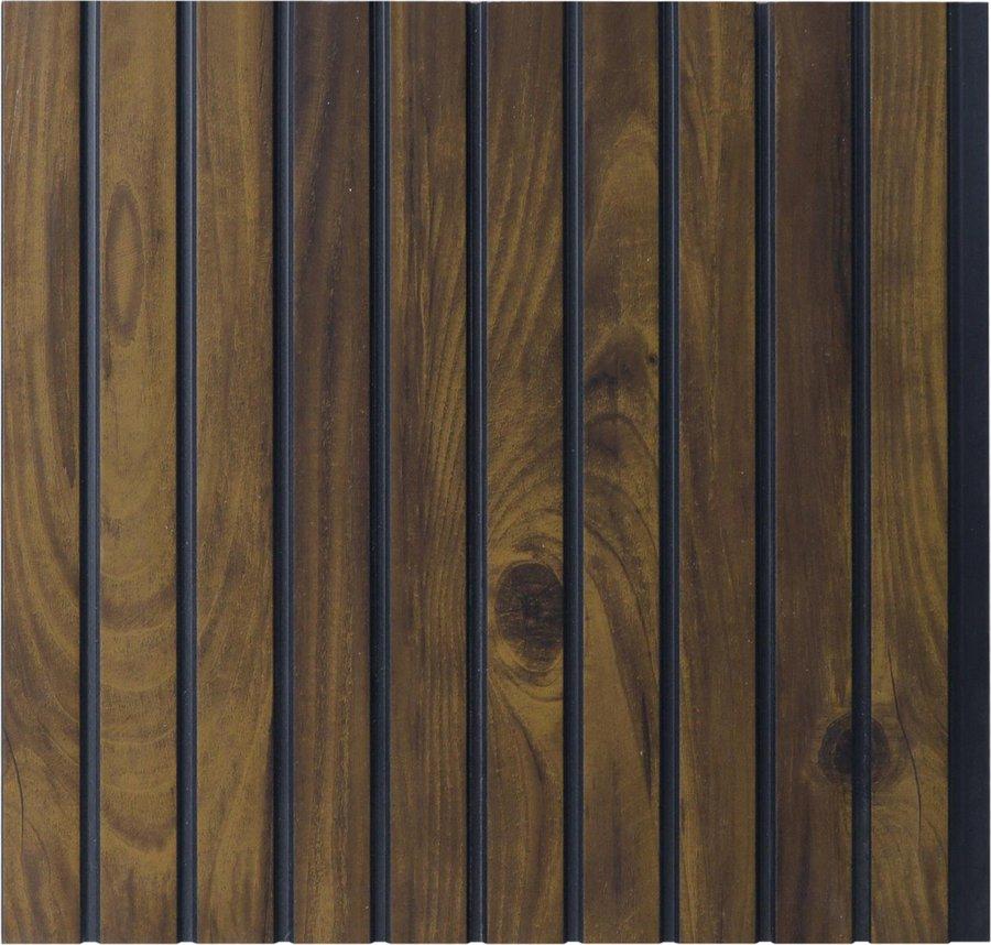 Dark Walnut Fluted